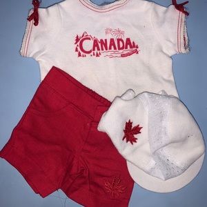 MAPLELEA Doll Canada Day Outfit